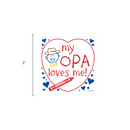 German Gift Magnet "My Opa Loves Me"