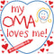 German Gift Magnet "My Oma Loves Me"