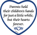 "Parents Hold Their Children's Hands..." Heart Magnet Tile  - GermanGiftOutlet.com