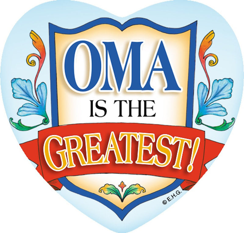 Ceramic Tile Magnet: Oma Greatest - GermanGiftOutlet.com
