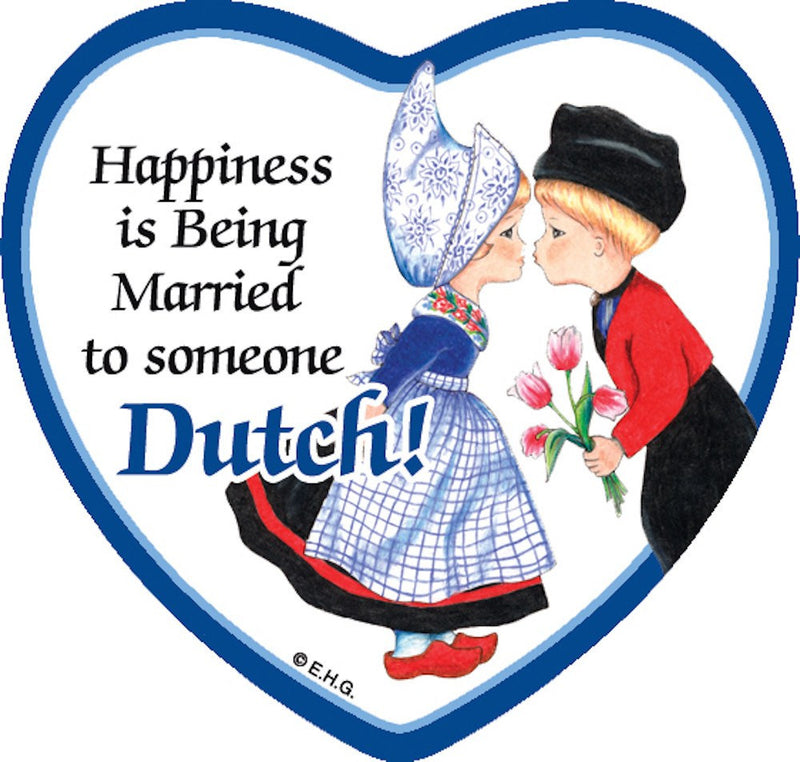 Fridge Tile: Married To Dutch - GermanGiftOutlet.com
 - 1