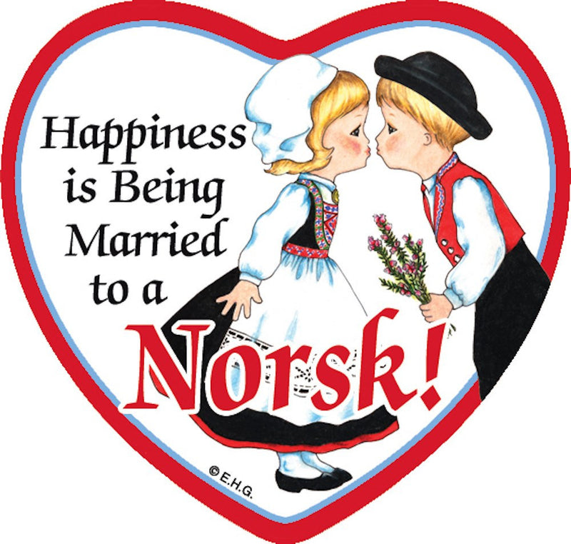 Tile Magnet: Married to Norsk - GermanGiftOutlet.com
 - 1