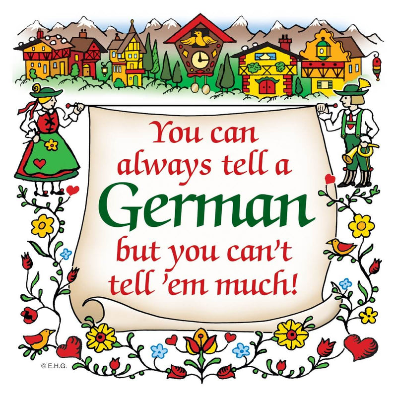 German Gift Idea Magnet (Tell A German)