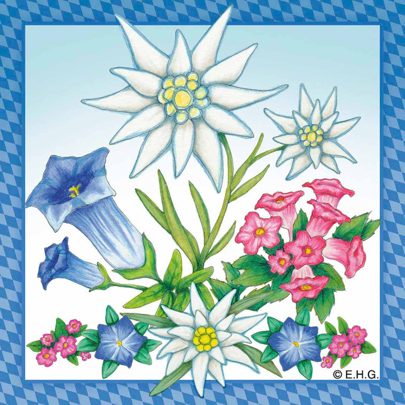 Magnetic Tile: Edelweiss Flower