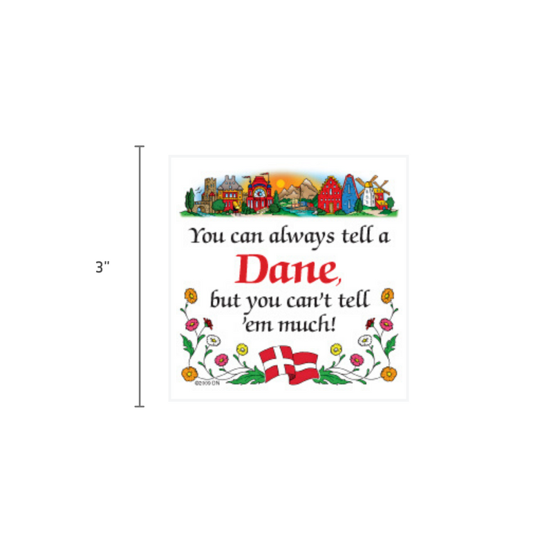 Danish Shop Magnet Tile (Tell A Dane)