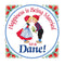 Danish Shop Magnet Tile (Happiness Married To Dane)