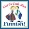 Finnish Souvenirs Magnet Tile: (Kiss Cook)