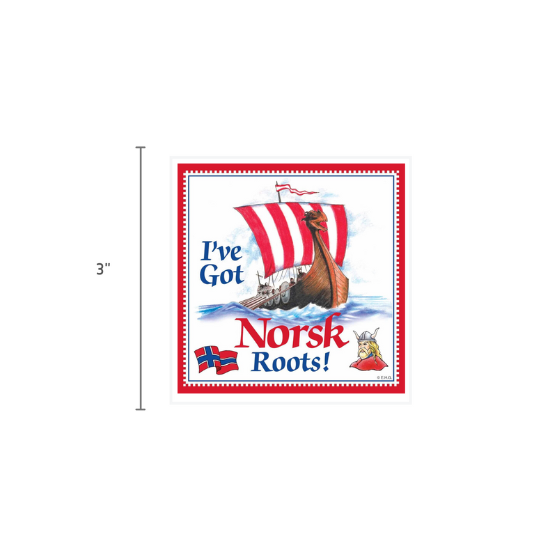 Norwegian Gift Magnet Tile (Norsk Roots)