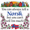 Norwegian Gift Magnet Tile (Tell A Norsk)