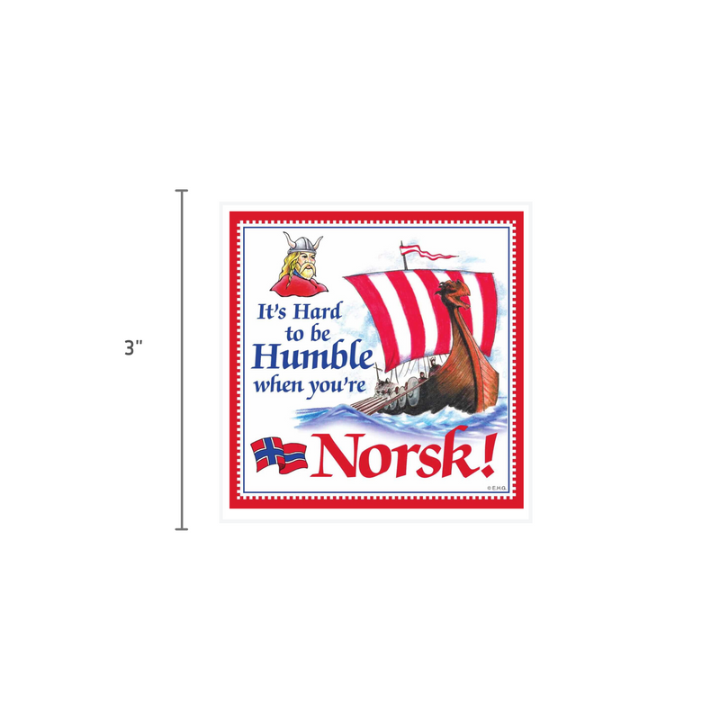 Norwegian Gift Magnet Tile (Humble Norsk)