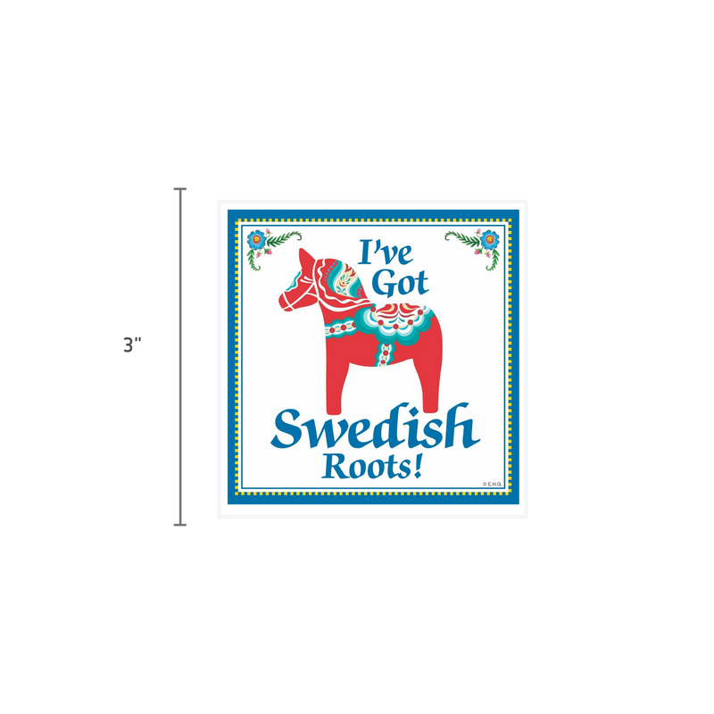 Swedish Souvenirs Magnet Tile (Swedish Roots)