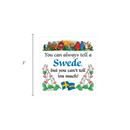 Swedish Souvenirs Magnet Tile (Tell Swede)