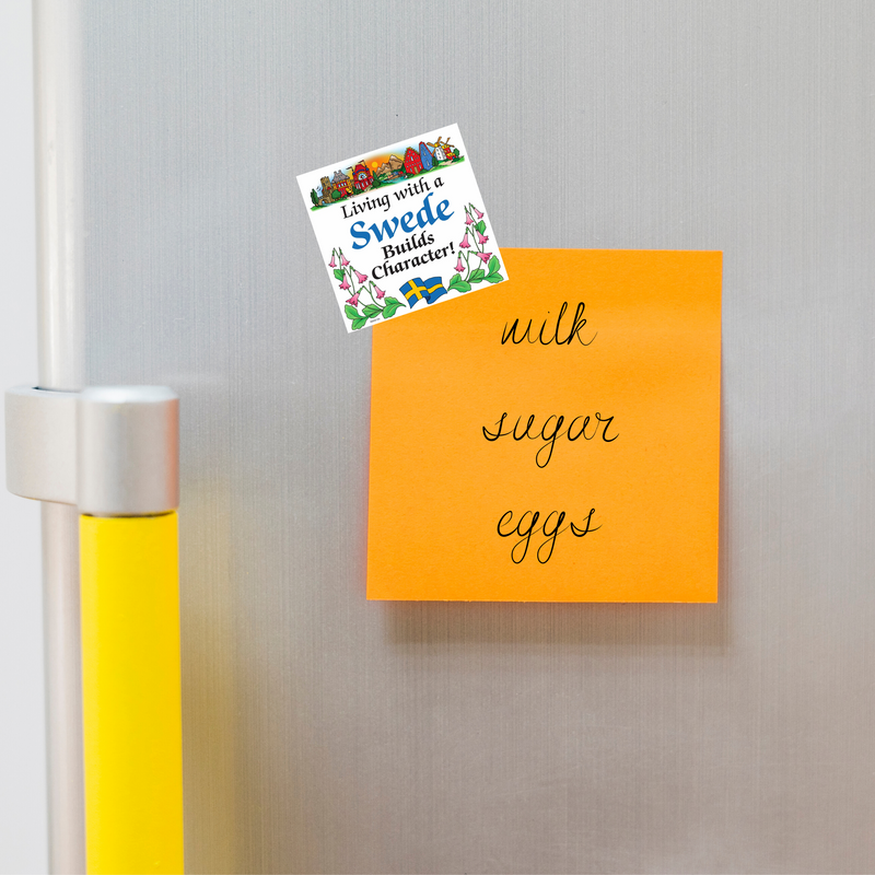 Swedish Souvenirs Magnet Tile (Living With Swede)