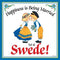 Swedish Souvenirs Magnet Tile (Happiness Married Swede)