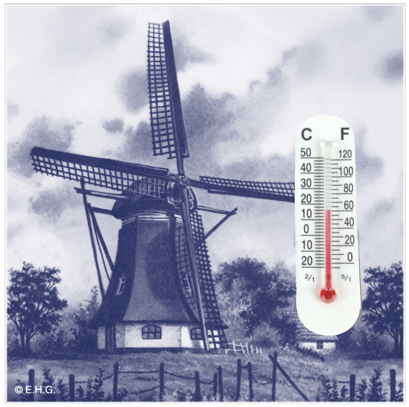 Thermometer Tile Magnet: Windmill - GermanGiftOutlet.com
 - 1