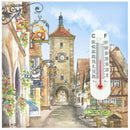Thermometer Tile Magnet: Euro Village - GermanGiftOutlet.com
 - 1