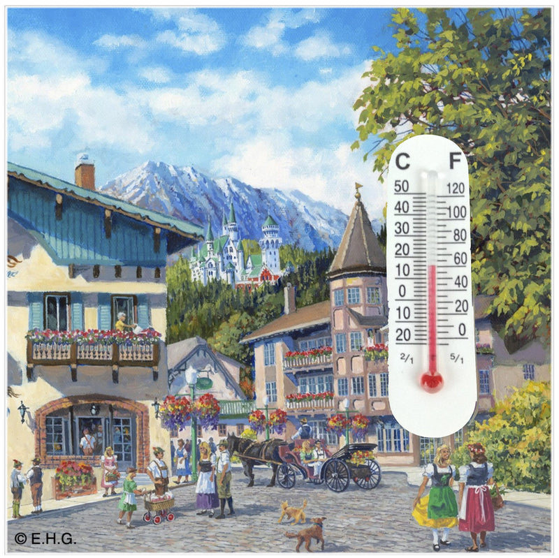 Thermometer Tile Magnet: Summer - GermanGiftOutlet.com
 - 1