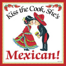 Mexican Gifts: Kiss Mexican Cook Tile Magnet - GermanGiftOutlet.com
 - 1