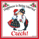 Czech Gift For Women Magnet "Married to Czech" - GermanGiftOutlet.com
 - 1