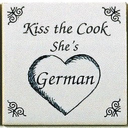 German Culture Magnet Tile (Kiss German Cook) - GermanGiftOutlet.com
 - 1