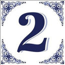 House Numbers Tile Blue and White - GermanGiftOutlet.com
 - 2