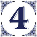 House Numbers Tile Blue and White - GermanGiftOutlet.com
 - 4