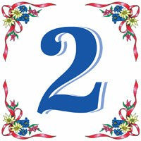 German House Numbers Tile - GermanGiftOutlet.com
 - 2