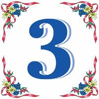 German House Numbers Tile - GermanGiftOutlet.com
 - 3