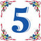 German House Numbers Tile - GermanGiftOutlet.com
 - 5
