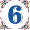 German House Numbers Tile - GermanGiftOutlet.com
 - 6