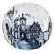 Collectible Plate European Village Blue - DutchGiftOutlet.com - 1