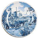 Collectible Van Hunnik Plate Dutch Milkman Blue - GermanGiftOutlet.com