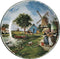 Collectible Plate Neighborhood Talk Color - DutchGiftOutlet.com