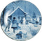 Collectible Plate Skater with Windmill Blue - DutchGiftOutlet.com