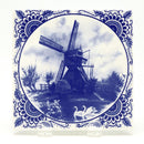 Dutch Souvenir Delft Blue Windmill Tile - GermanGiftOutlet.com
