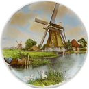 Collectible Plates Mill with Geese Color-PL07