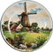 Collectible Plate Windmill & Swan Color - GermanGiftOutlet.com