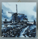 Dutch Gift Delft Blue Tile Mill/Cow - GermanGiftOutlet.com
