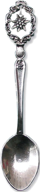 Silver Plated German Collectible Alpine Edelweiss Spoon-SP05