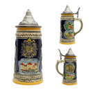 German Gift Outlet Engraved Beer Stein German Landmarks Metal Lid