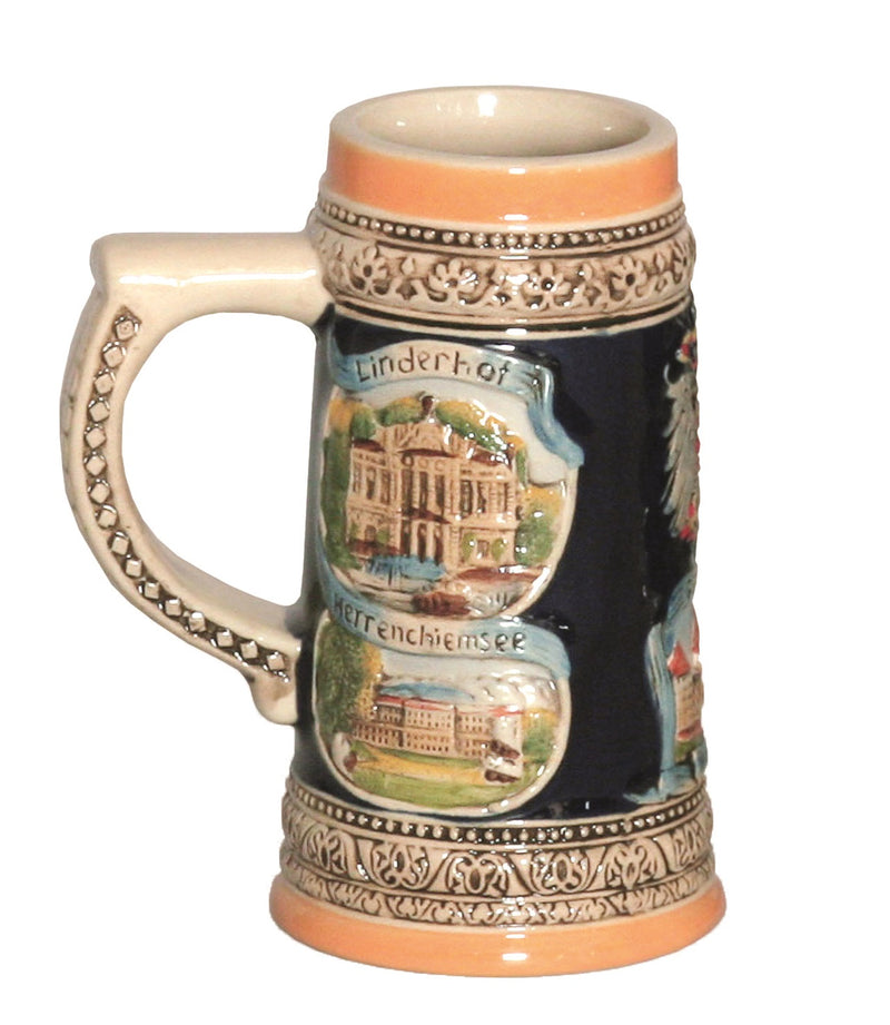 Engraved Beer Stein German Landmarks Ceramic-ST02