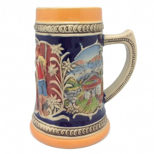 Engraved Beer Stein Alpine Pub Ceramic - GermanGiftOutlet.com
 - 1