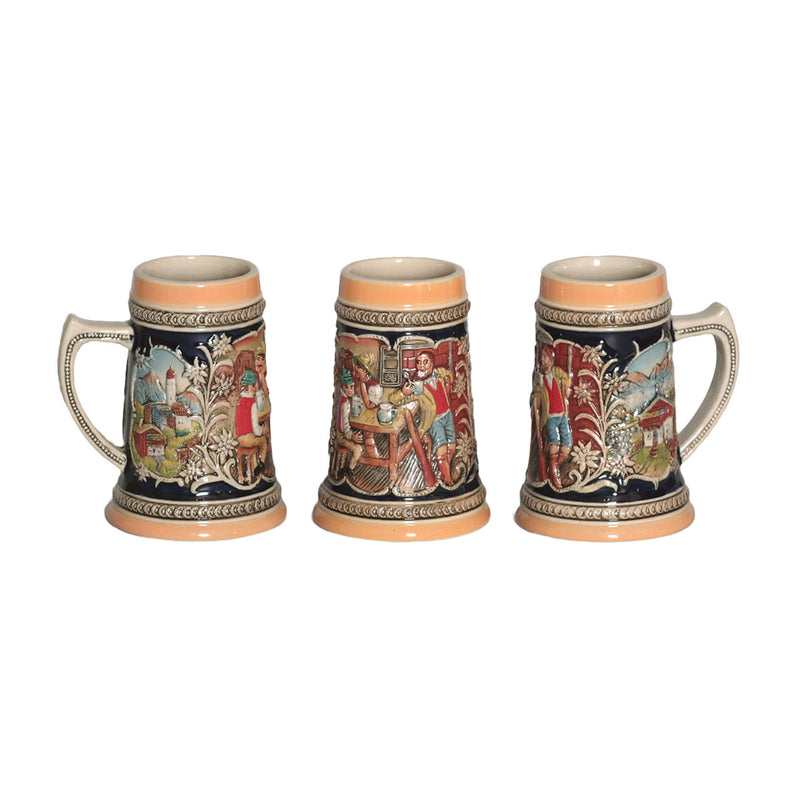 Engraved Beer Stein Alpine Pub Ceramic-ST02