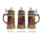 1 Liter Beer Mug with Lid German Village Dancers Bier Stein