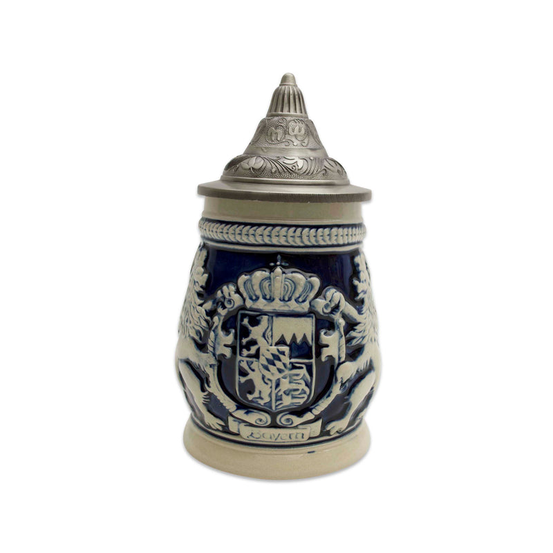 Bayern Coat of Arms Ceramic Beer Stein w/Lid