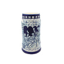 German Castle Cobalt Blue Beer Stein without Lid-ST02