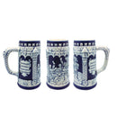 German Castle Cobalt Blue Beer Stein without Lid-ST02
