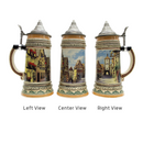 1 Liter Beer Mug with Lid of Rothenburg Germany Bier Stein