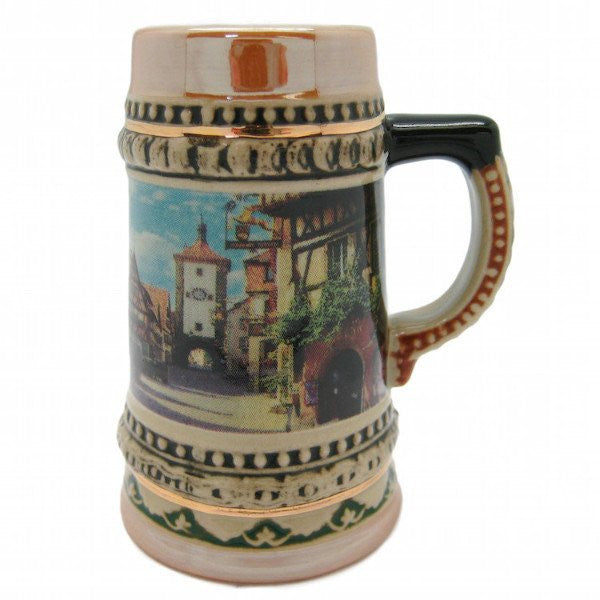 Ceramic Beer Stein German Village Scene Shot - GermanGiftOutlet.com
 - 1