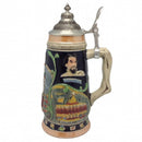 Ceramic Beer Stein Ludwig Theme w/Lid - GermanGiftOutlet.com
 - 1